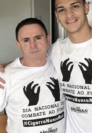 Mr dos Santos with son Antony
